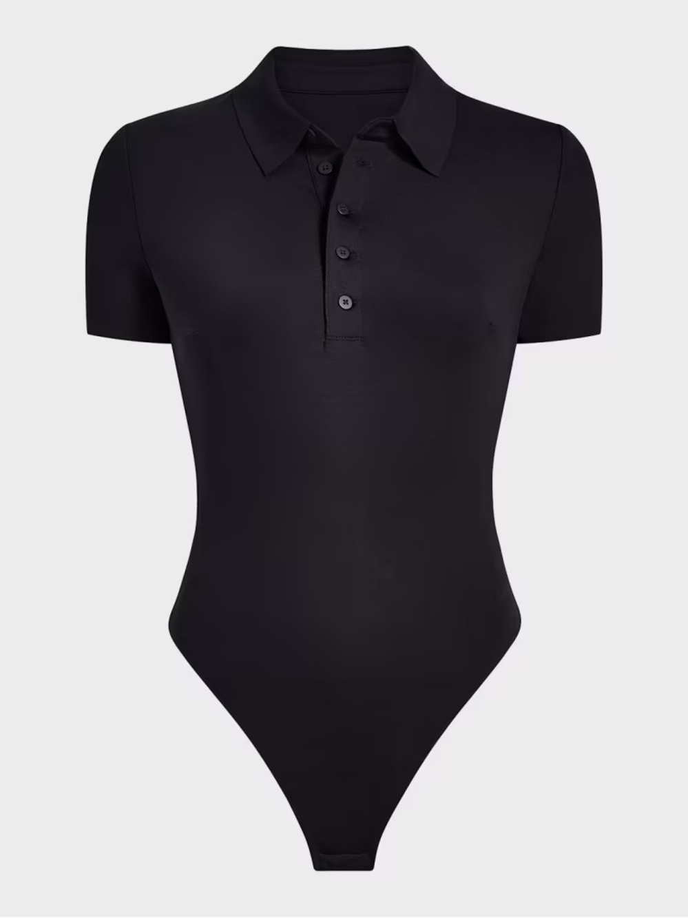 NWT Commando Neoprene Polo Thong Bodysuit Black Large